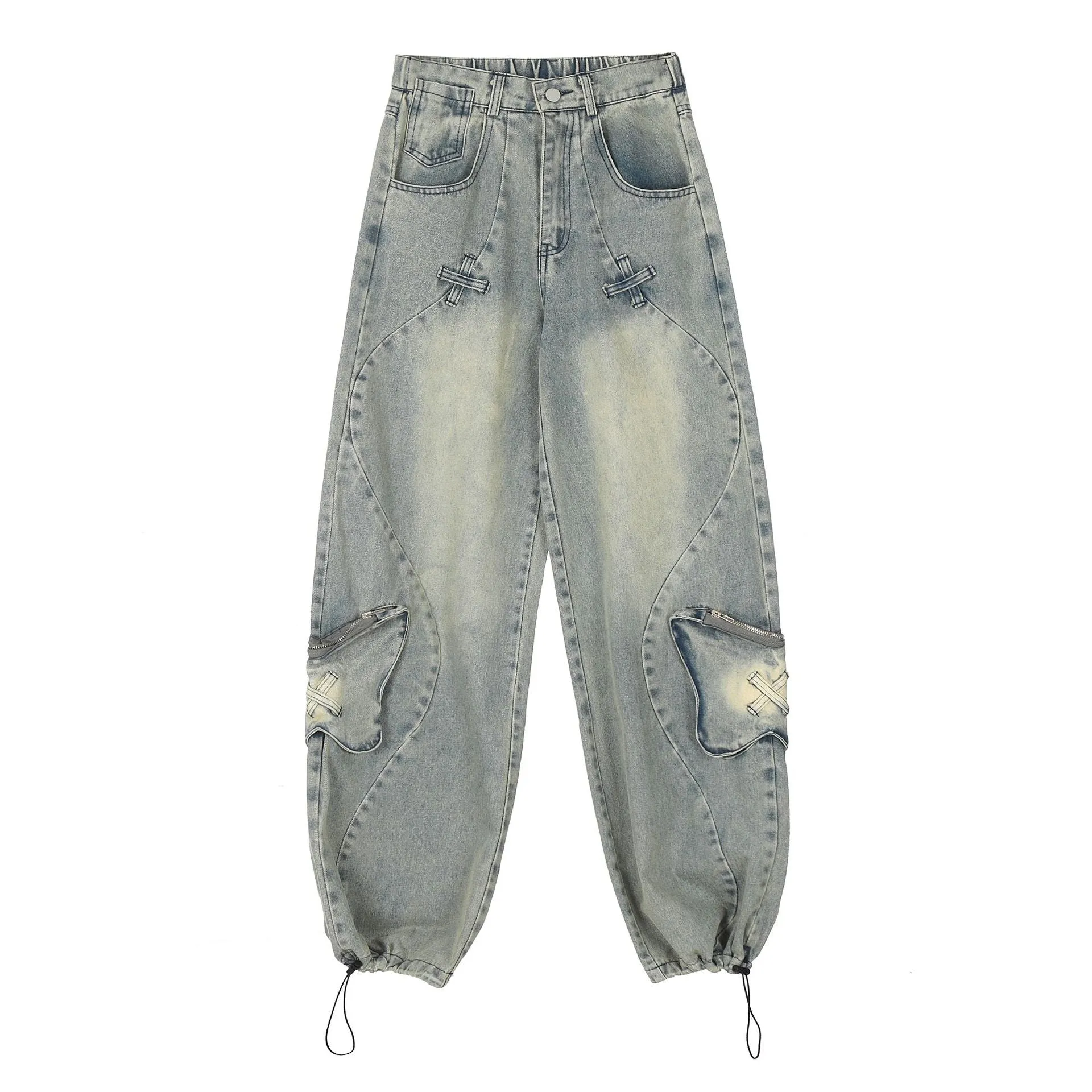 Butterfly | Vintage American Style Drawstring Jeans