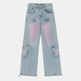 Butterfly | Vintage American Style Drawstring Jeans