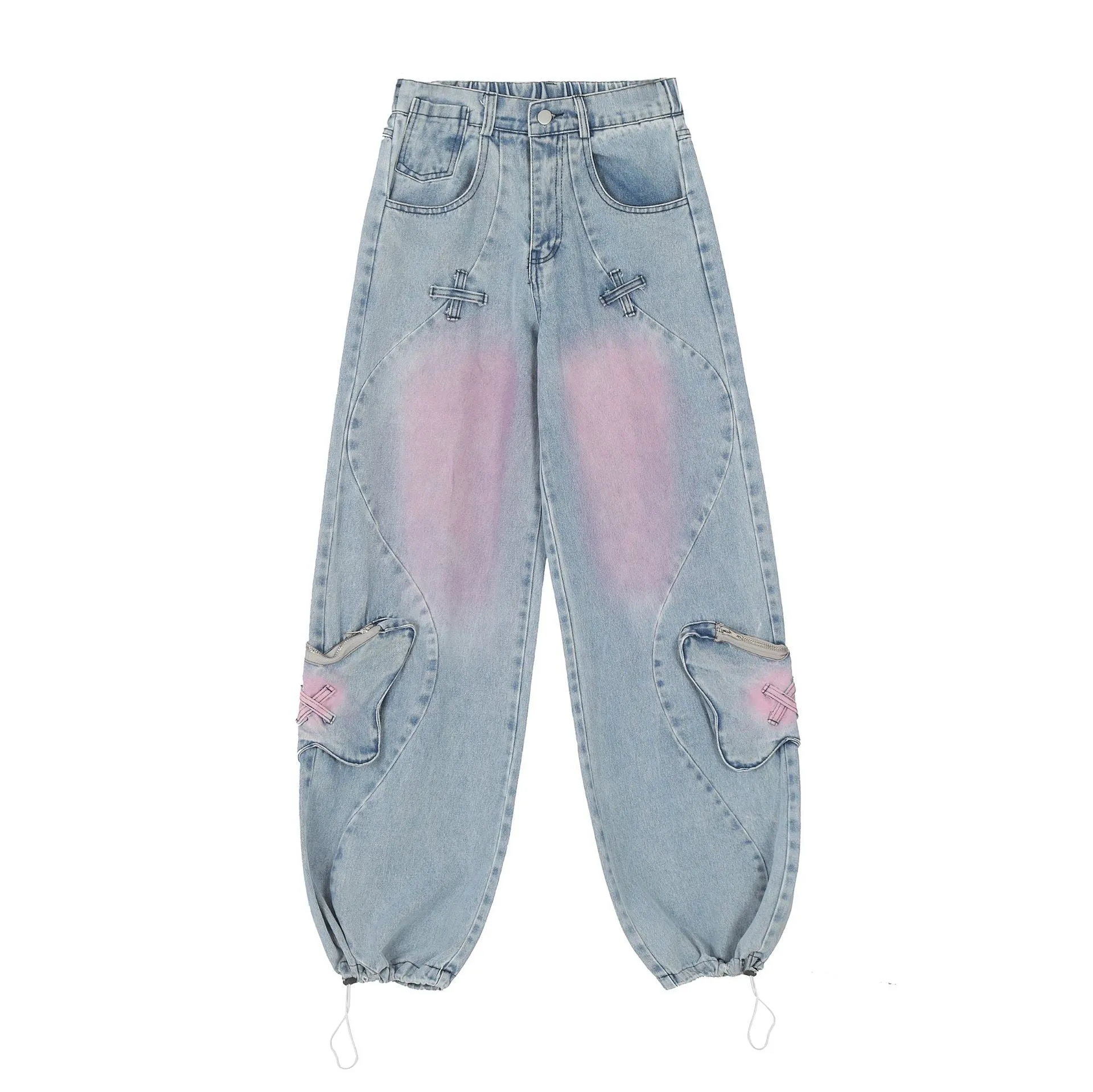 Butterfly | Vintage American Style Drawstring Jeans