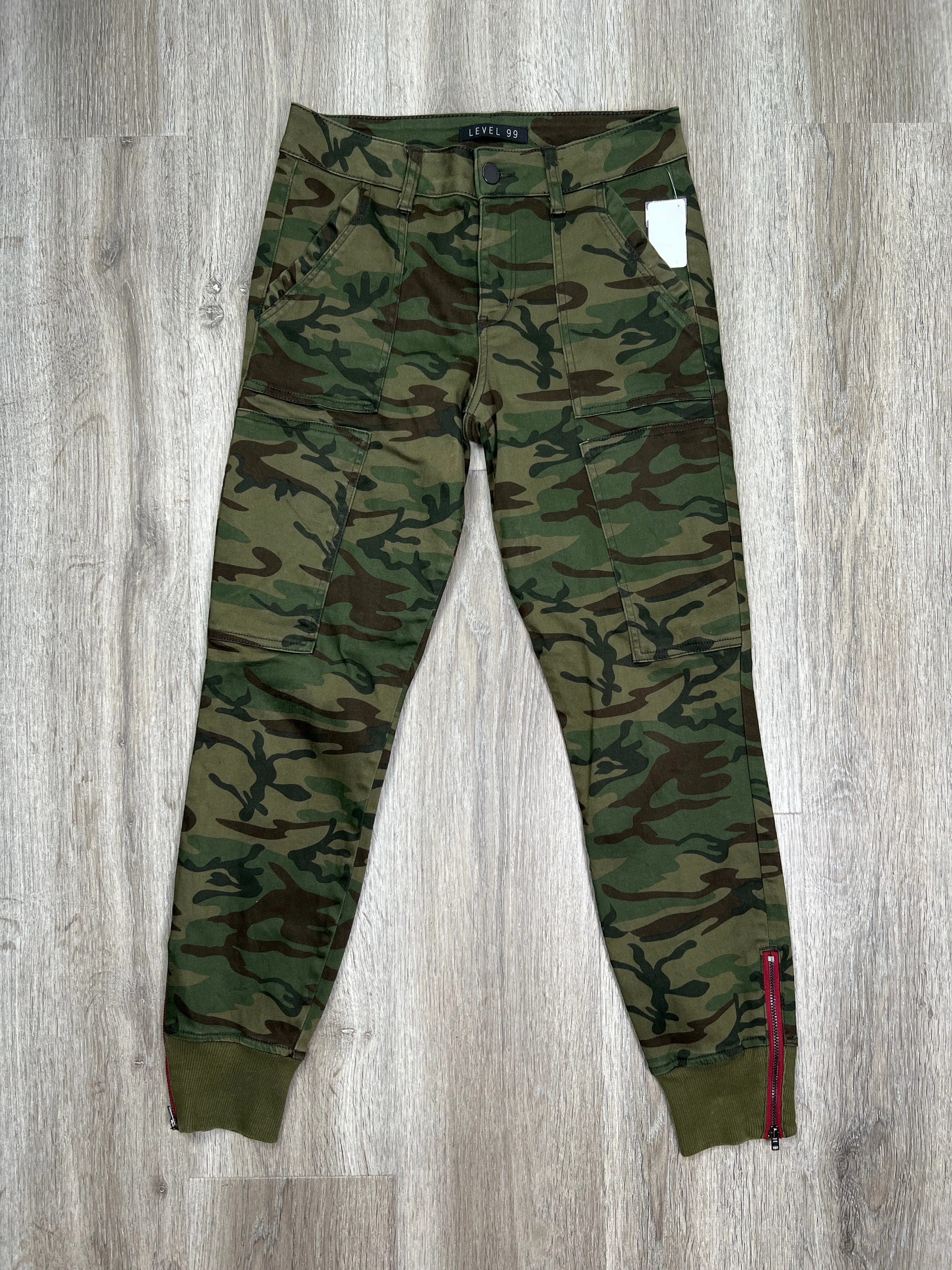 Camouflage Print Pants Cargo & Utility Level 99, Size 0