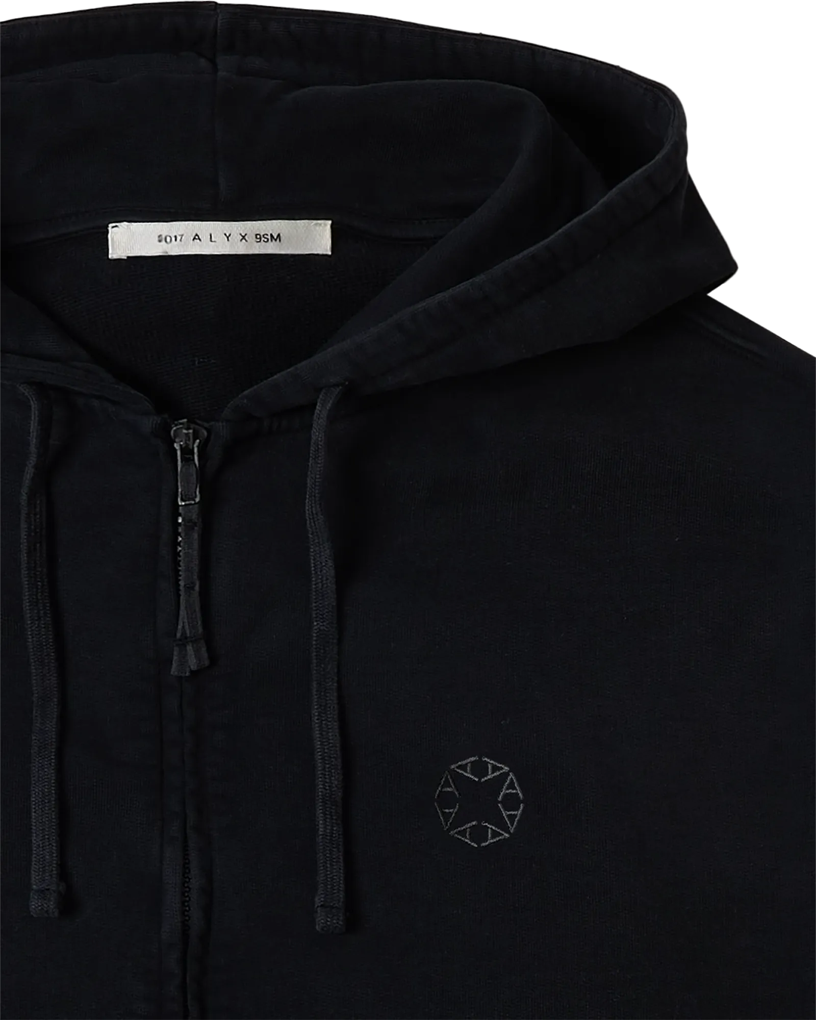 CHARCOAL GREY BOXY ZIP-UP HOODIE