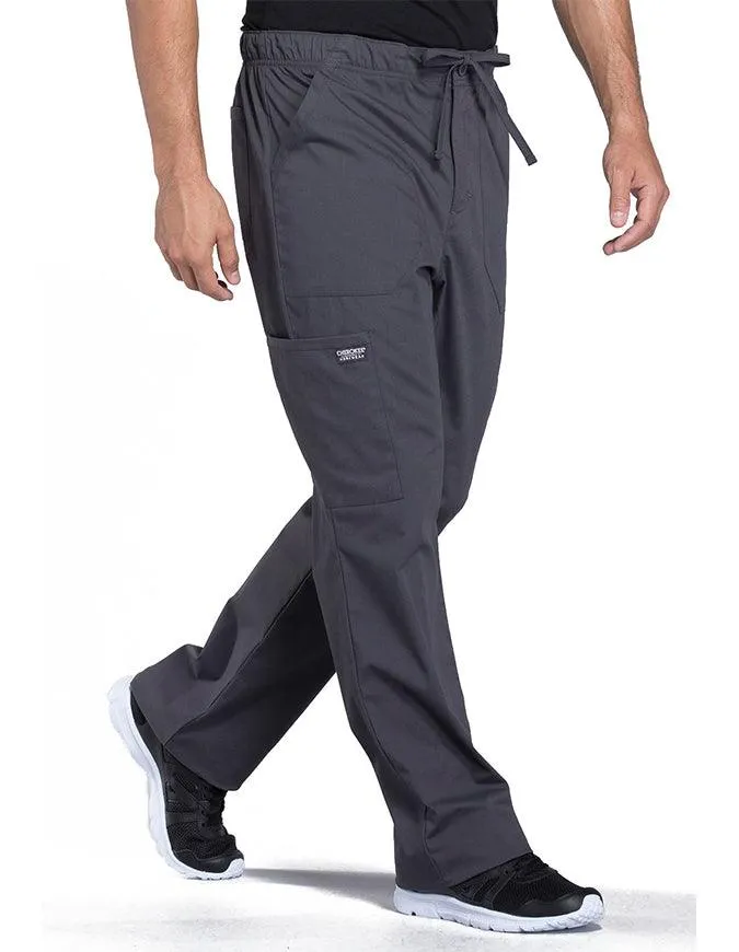 Cherokee Workwear Professionals Men's Tapered Leg Drawstring Cargo Pant