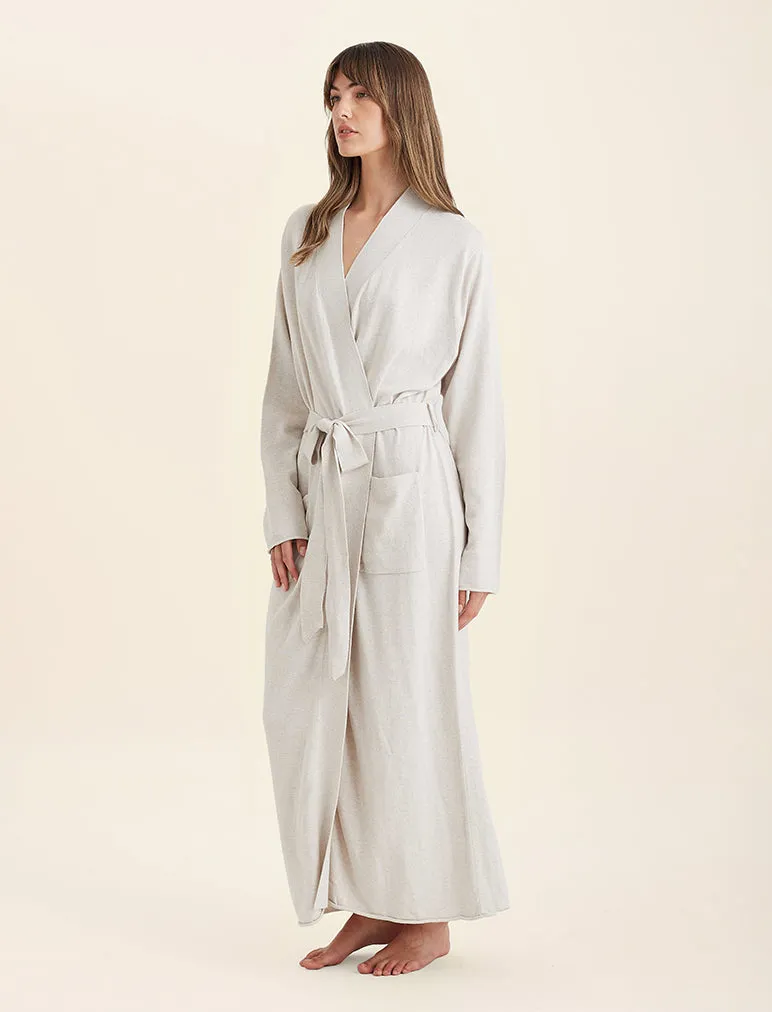 Cotton Cashmere Maxi Robe