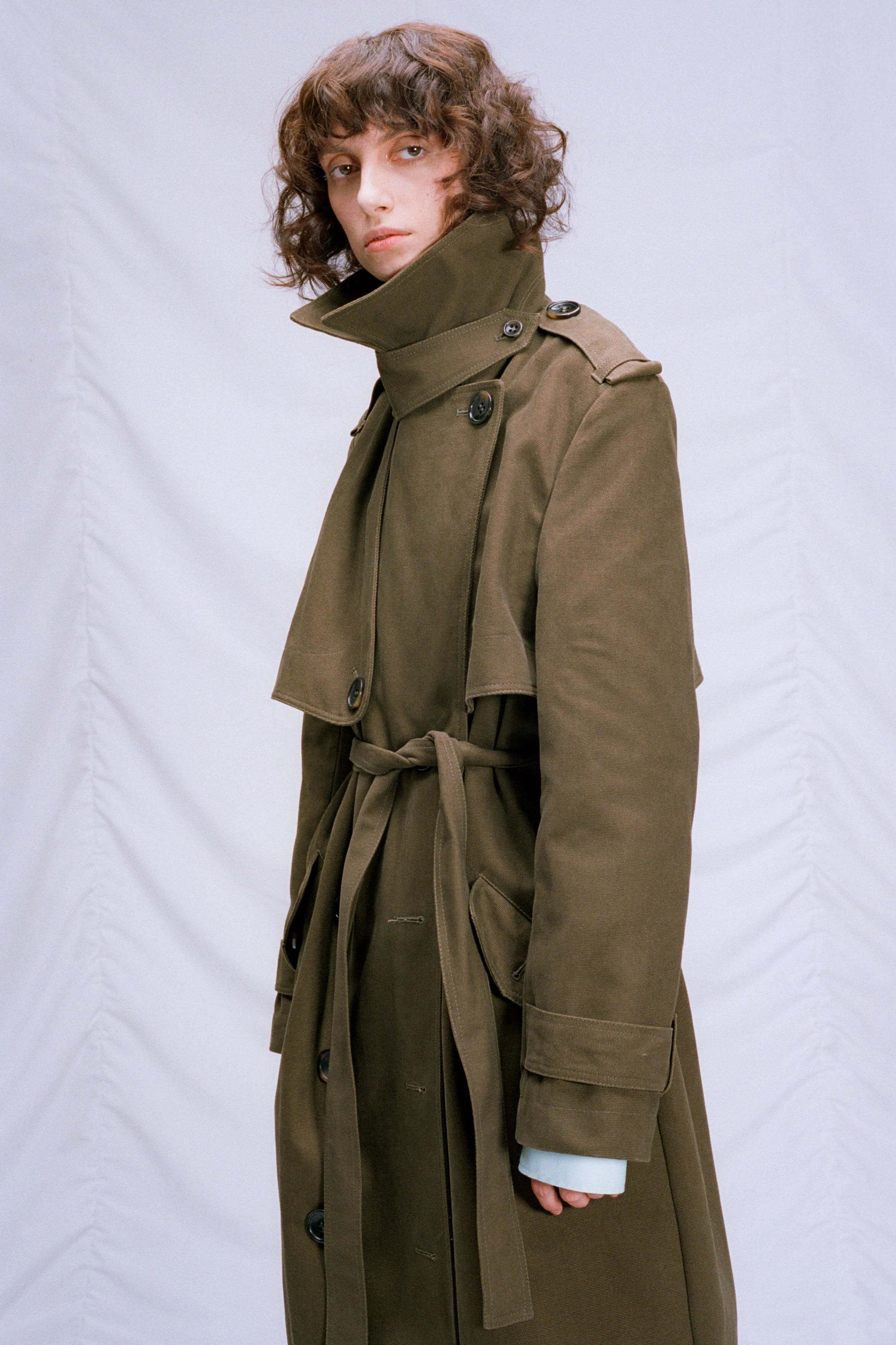 Cotton trench coat