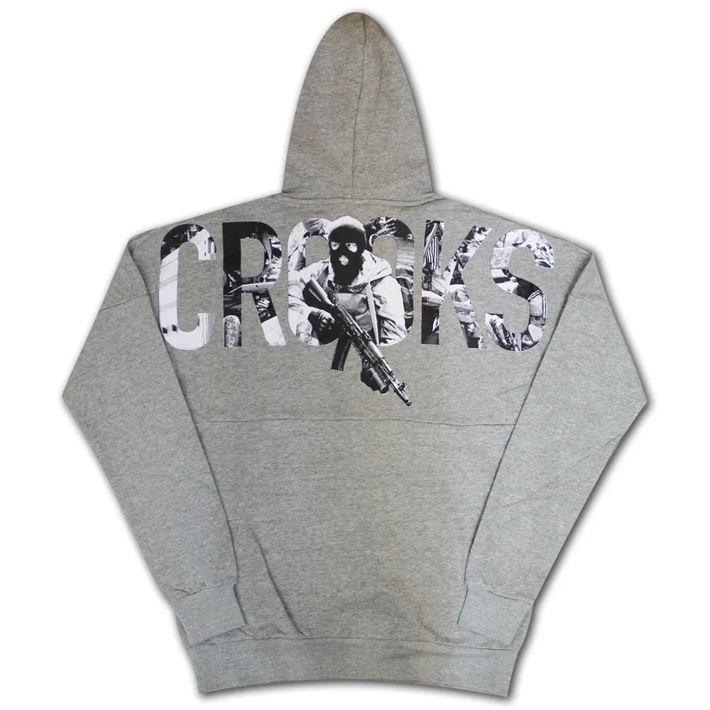 Crooks & Castles Takeover Dolman Pullover Hoodie Grey