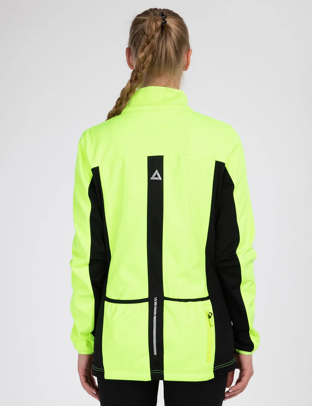 Damen Thermo Softshell Fahrradjacke Pro Line II Neon-Schwarz Setprodukt