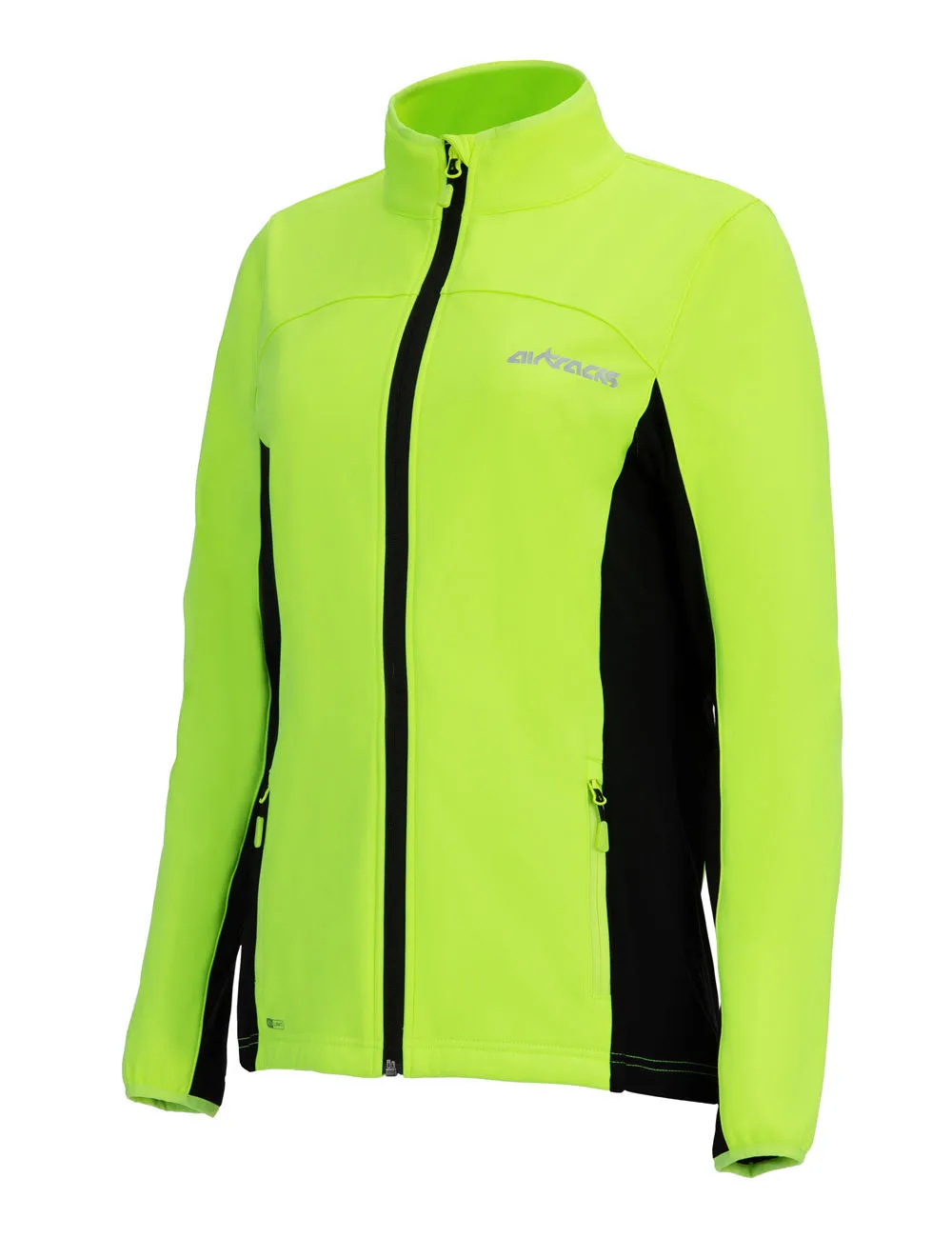 Damen Thermo Softshell Fahrradjacke Pro Line II Neon-Schwarz Setprodukt