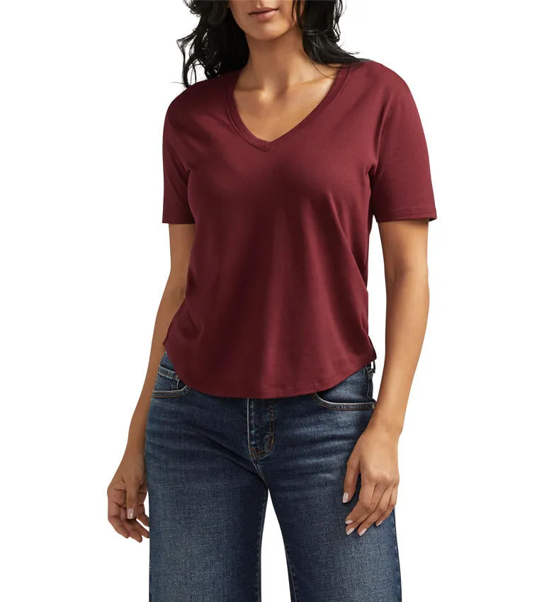 Drapey Luxe V-Neck Tee