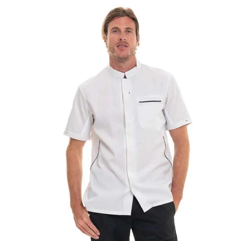 DUNES Short Sleeve White Ocean Kitchen Coat - ROBUR