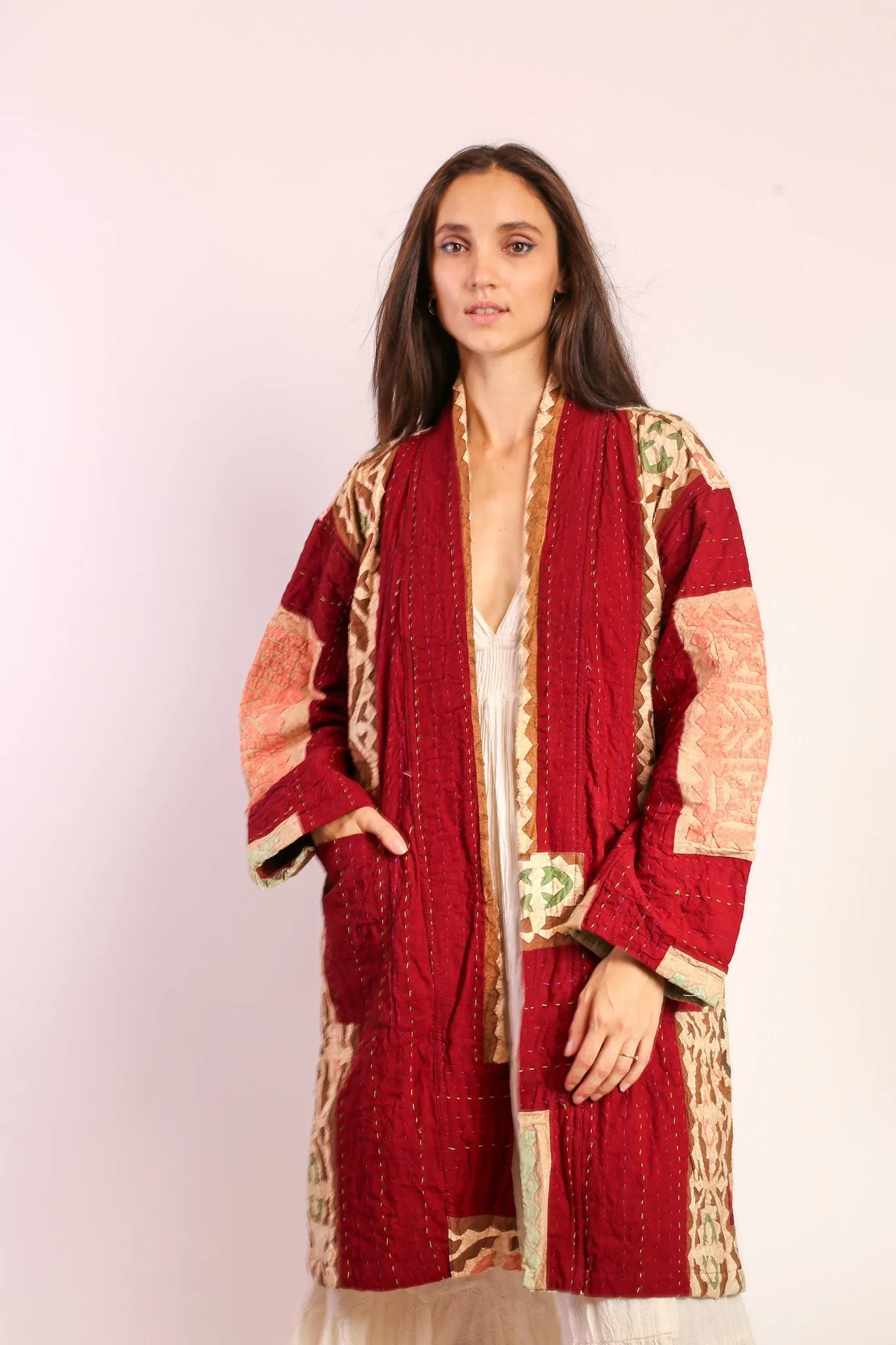 EMBROIDERED ARTISAN JACKET COAT SABE