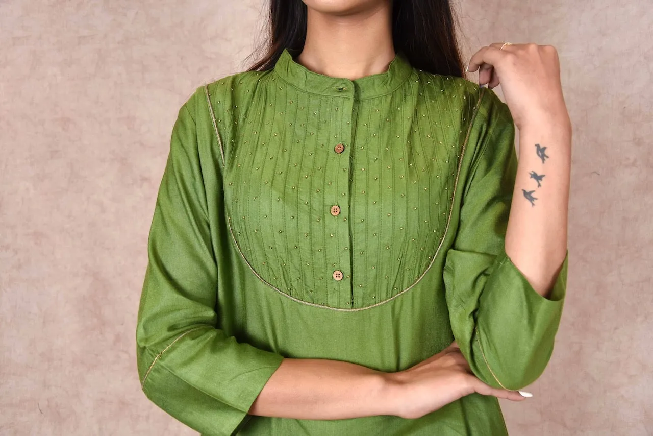 Evergreen Silk Suitset