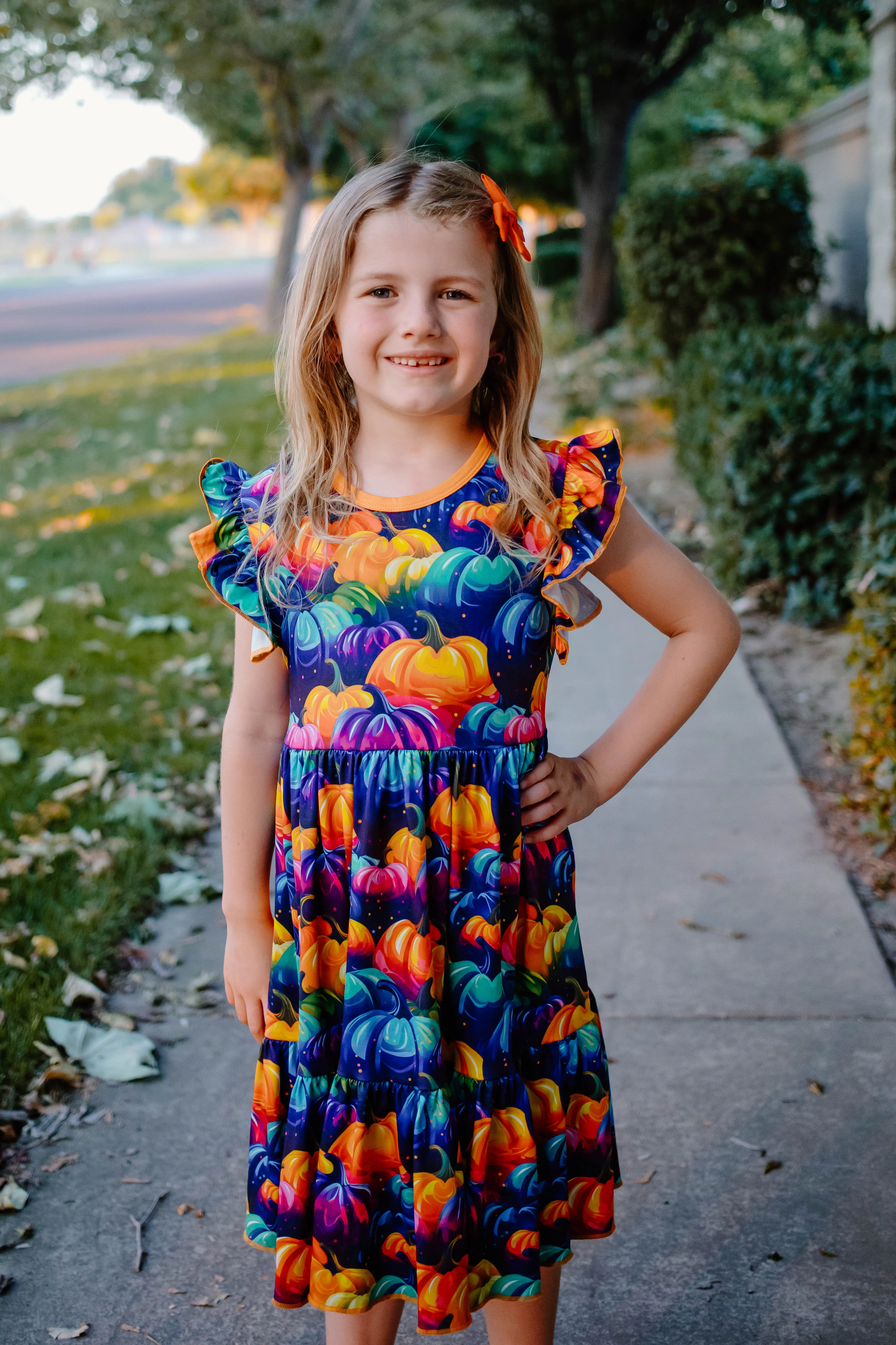 FALL PUMPKINS DRESS