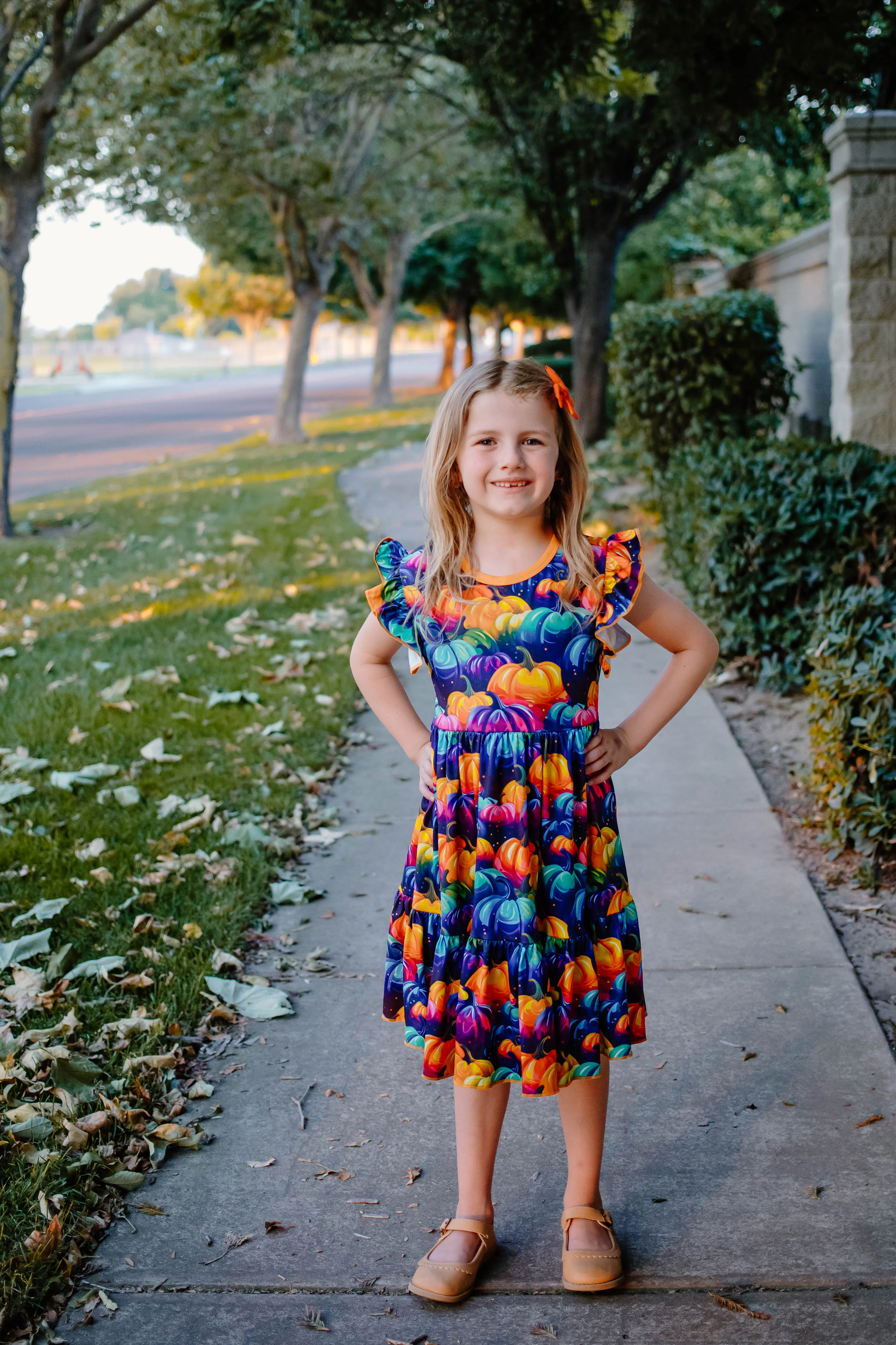 FALL PUMPKINS DRESS