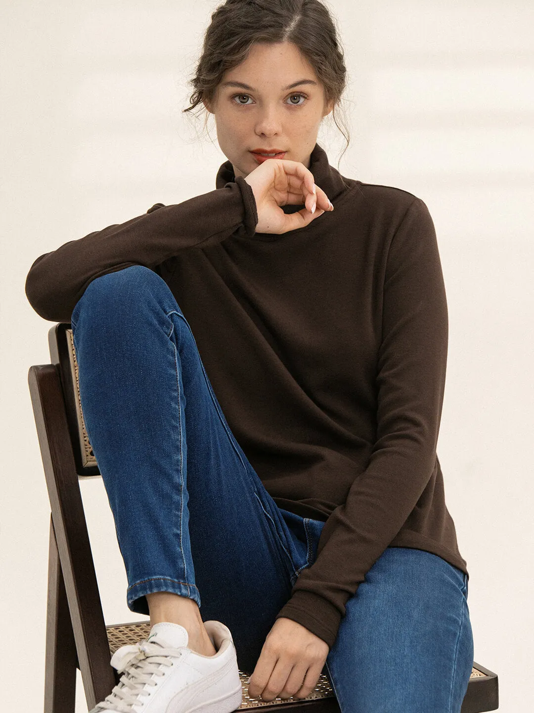 【Final Sale】Jane High-waisted Skinny Fleece Jeans