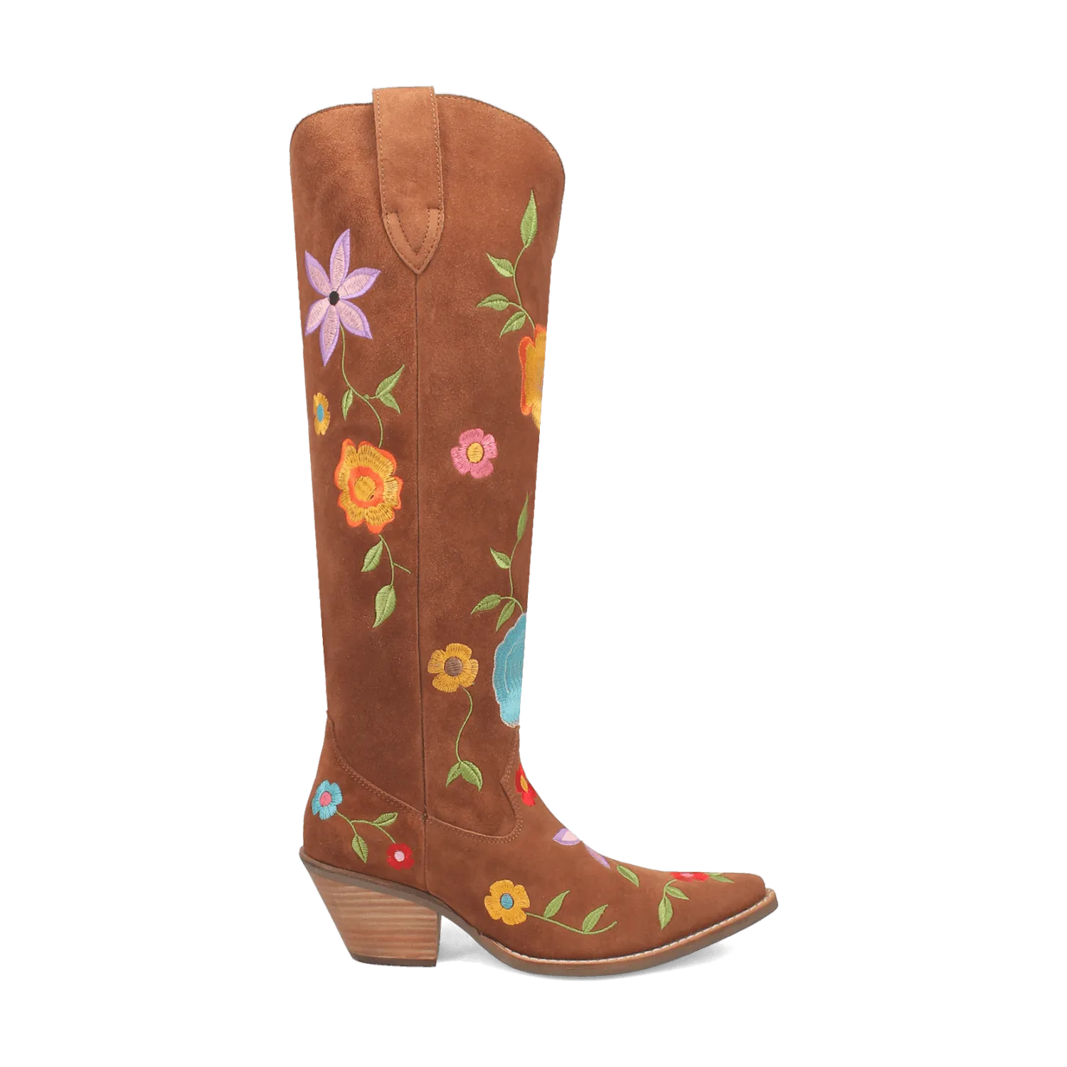 FLOWER POWER SUEDE BOOT