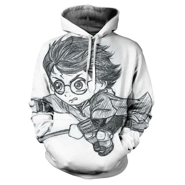 Gorgeous Autumn Harry Potter 3D Print Hoodie  Sweatshirt