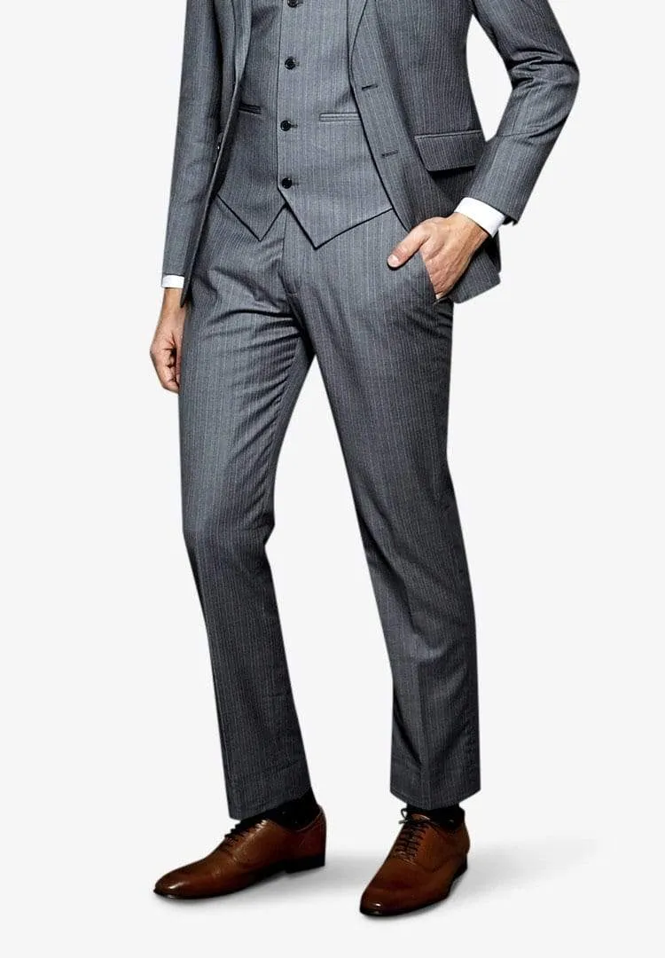 Grey Pinstripe Suit