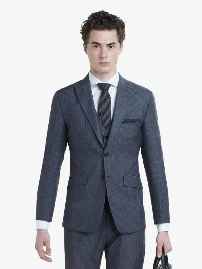 Grey Pinstripe Suit