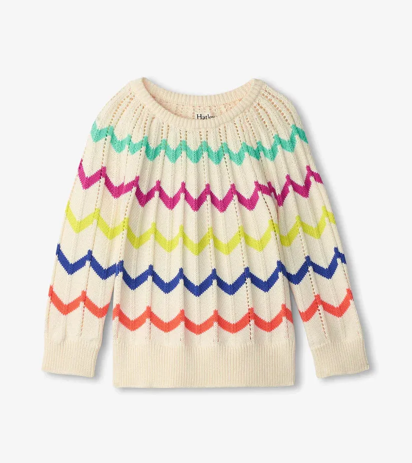 Hatley Sweater - Rainbow Chevron