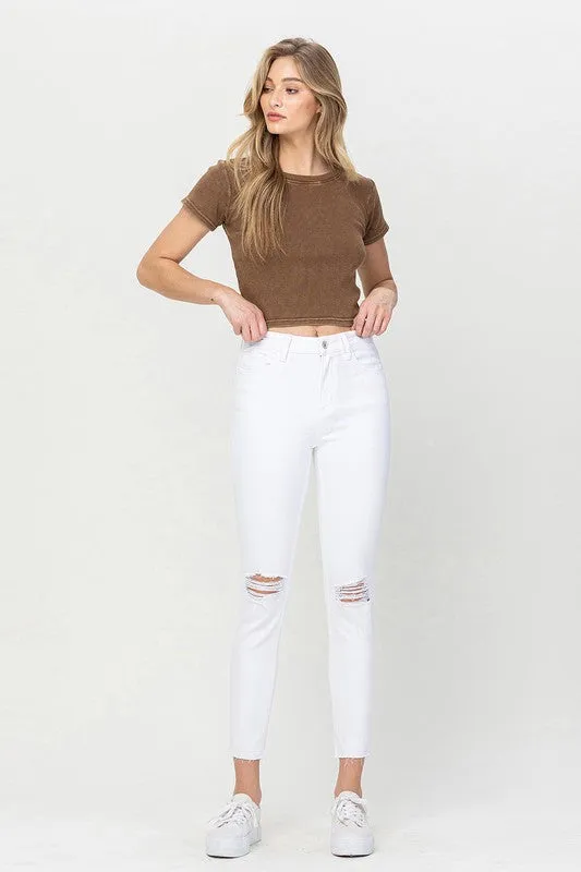 HIGH RISE CROP SKINNY