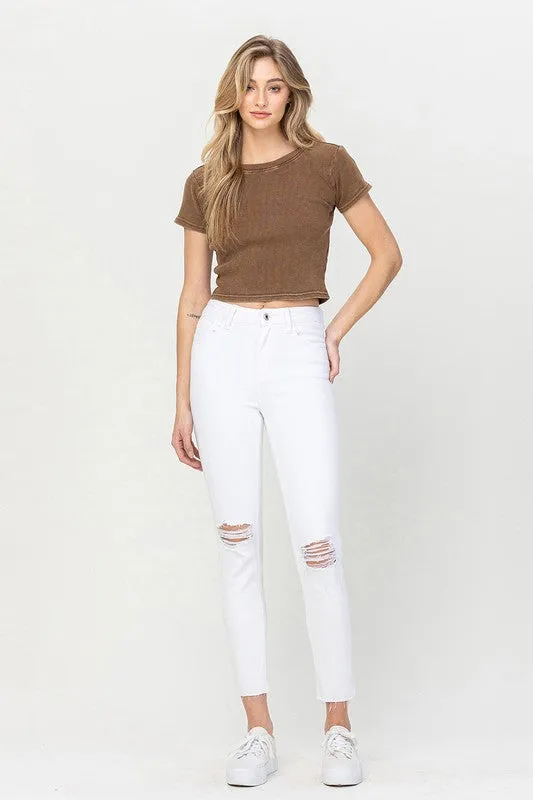 HIGH RISE CROP SKINNY