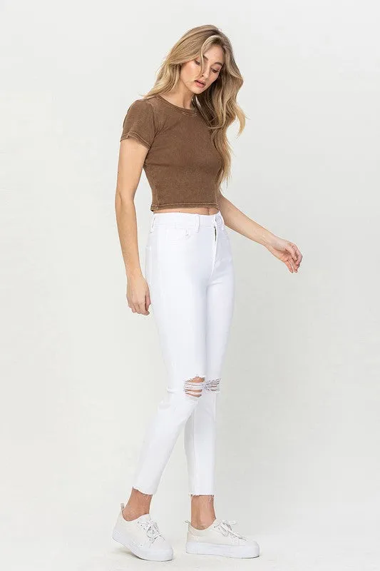 HIGH RISE CROP SKINNY