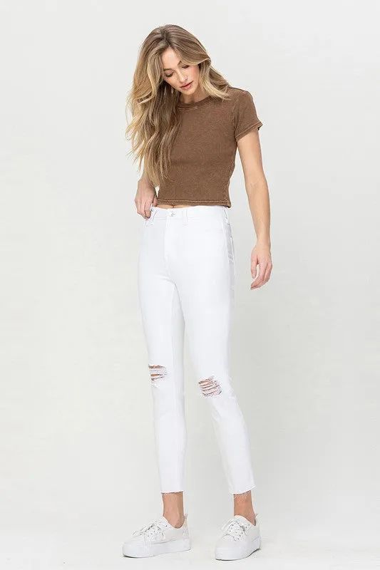 HIGH RISE CROP SKINNY