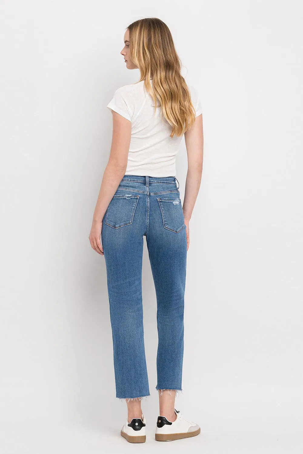 High Rise Regular Straight Jeans by Vervet