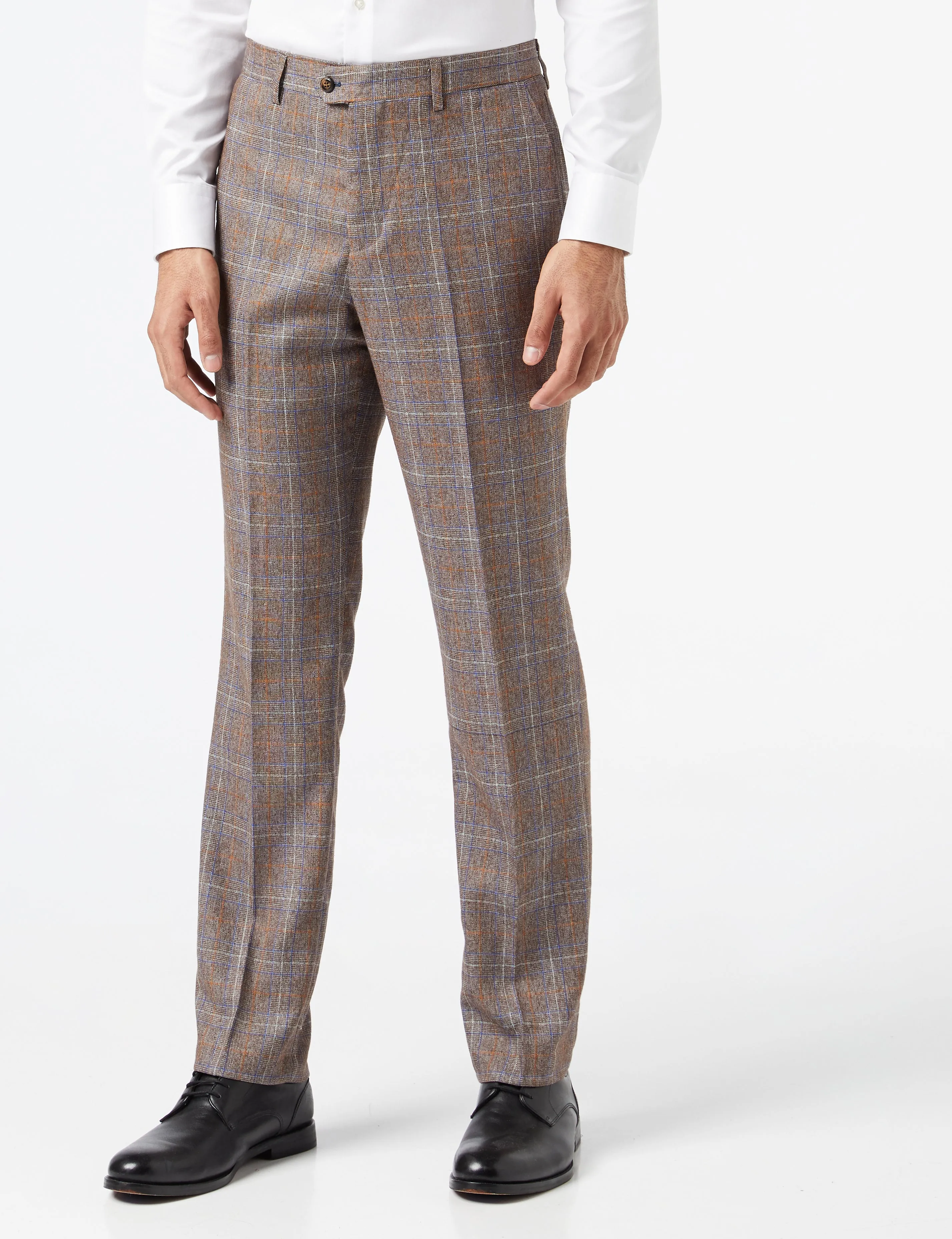 HUGO - BROWN TWEED CHECK SUIT