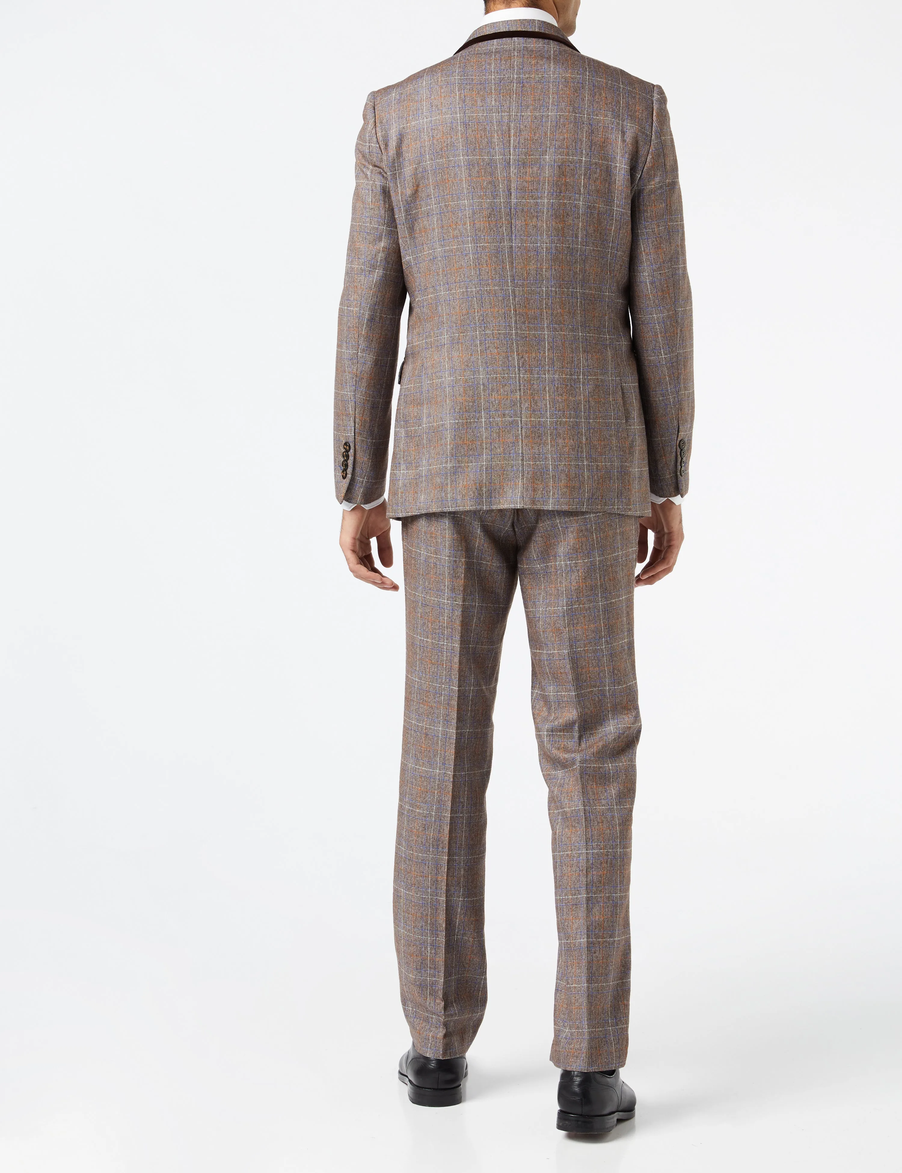 HUGO - BROWN TWEED CHECK SUIT