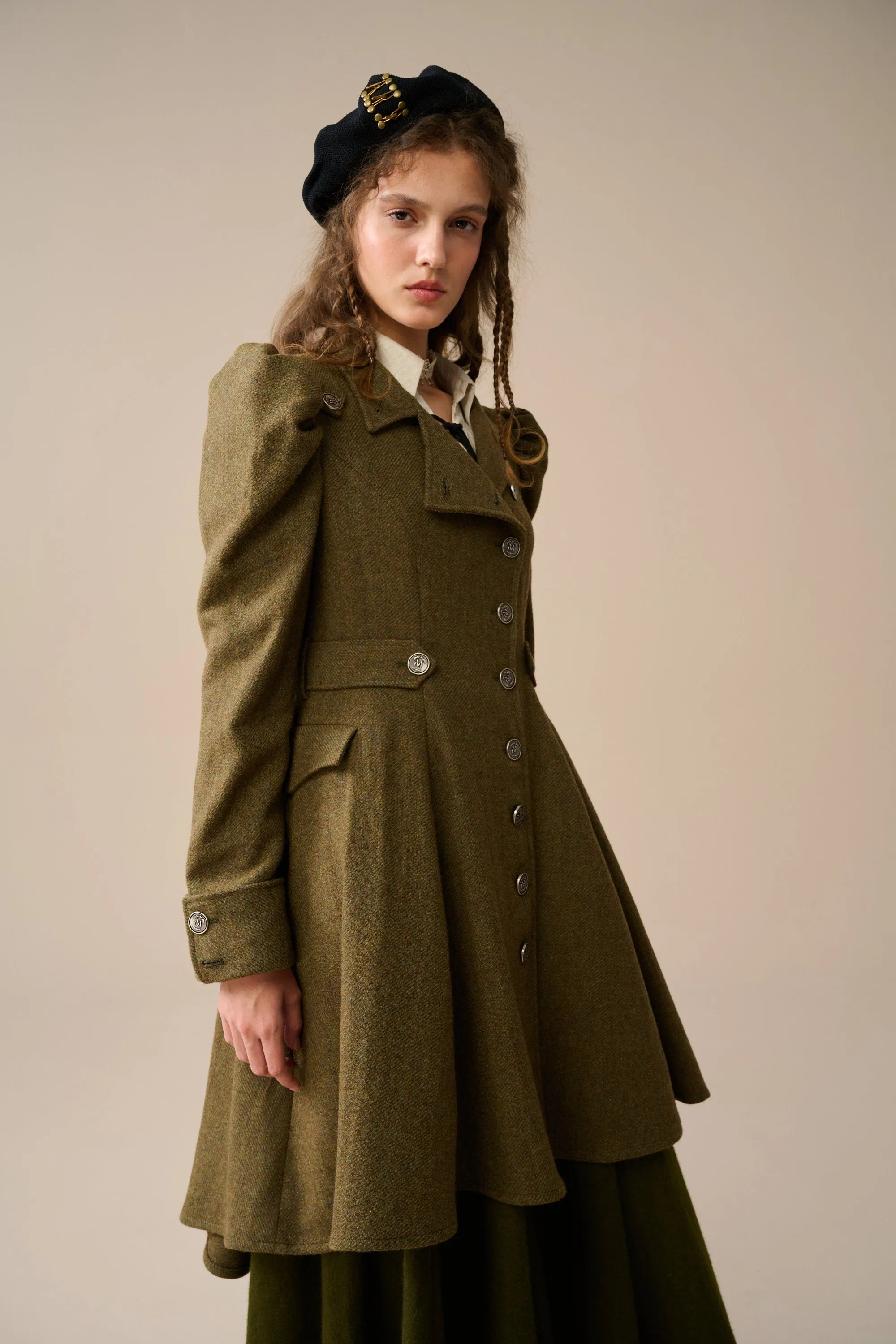 Jade 22 | Belted vintage wool coat