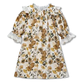 JULIETTE - GIRLS NIGHTDRESS YELLOW FLOWERS