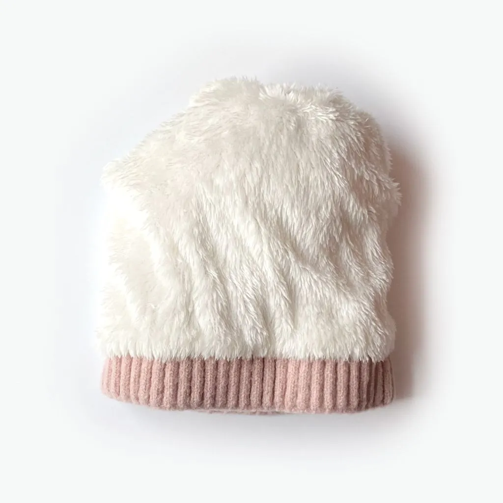 Kate Fleece Lined Beanie - Dusty Pink