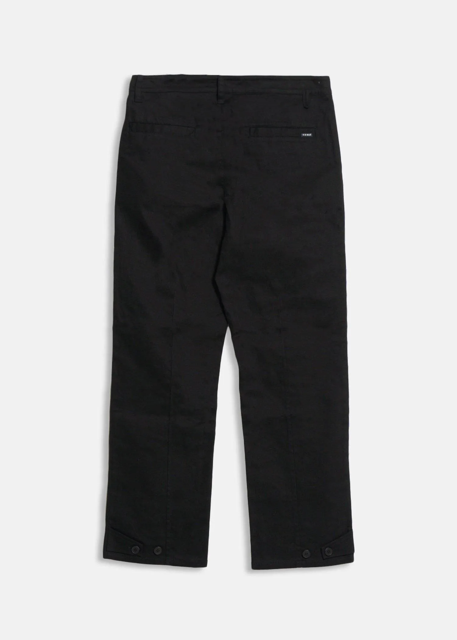 Konus Men's Cargo Pants with Removable Pocket in Black