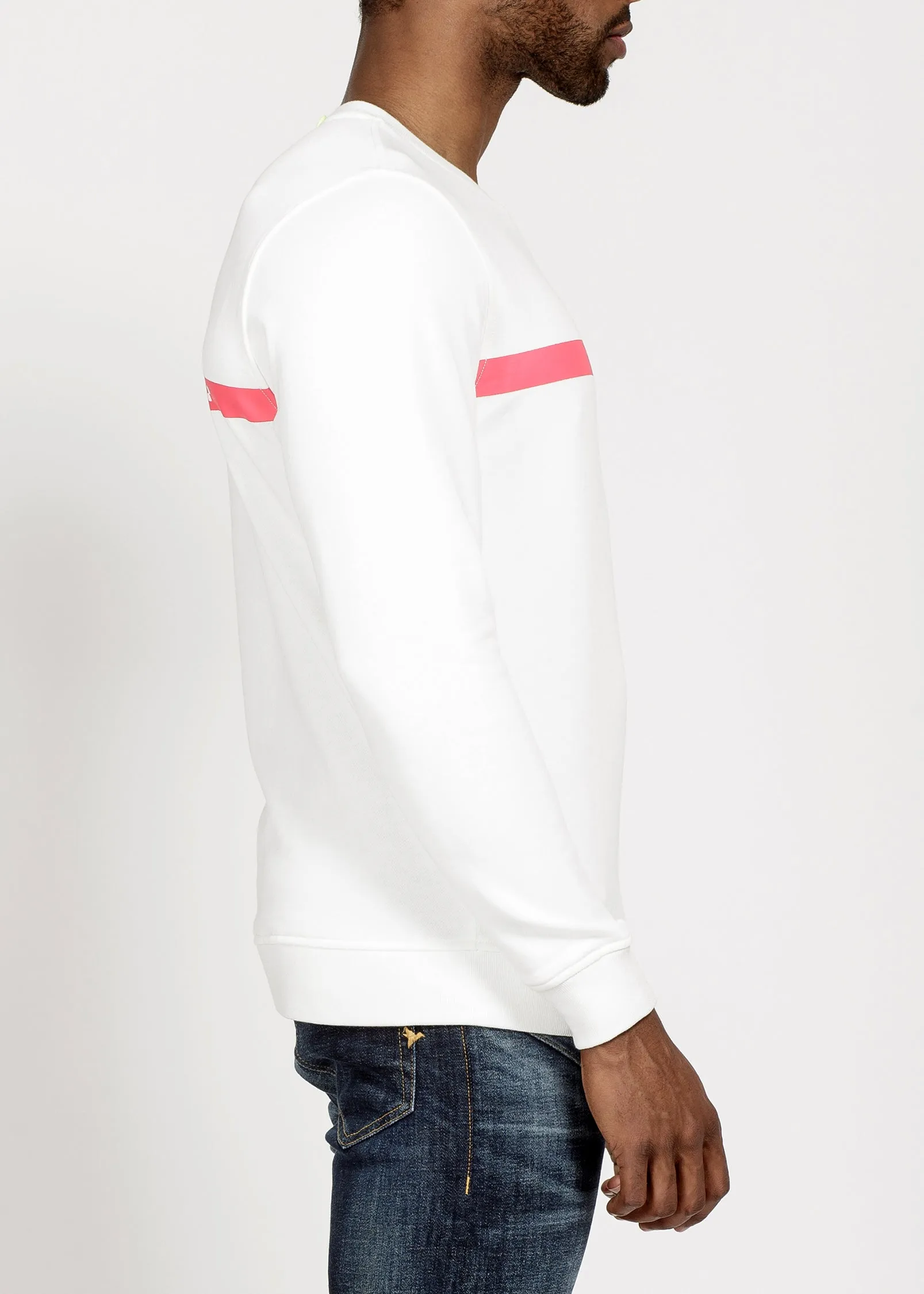 Konus Men's Community French Terry Crew in White