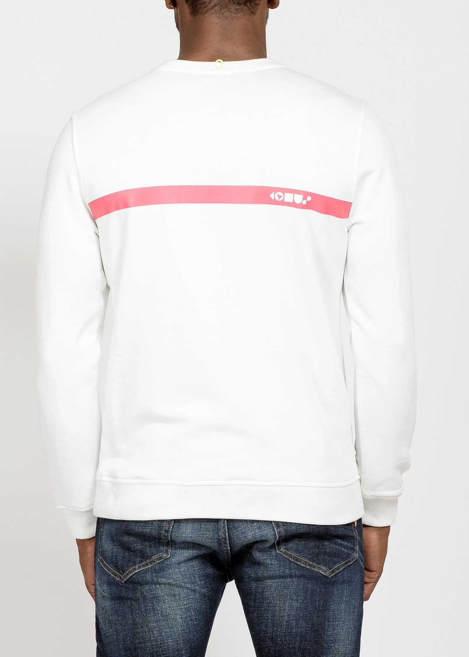 Konus Men's Community French Terry Crew in White