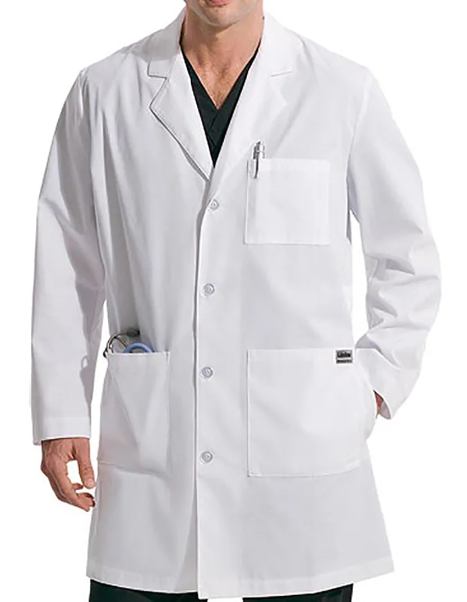 Landau Men's 37 inch Multi Pocket Twill Protective Medical Lab Coat