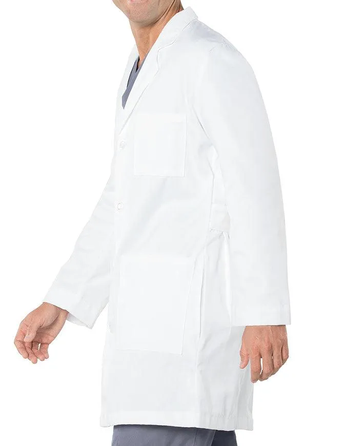 Landau Men's 37 inch Multi Pocket Twill Protective Medical Lab Coat