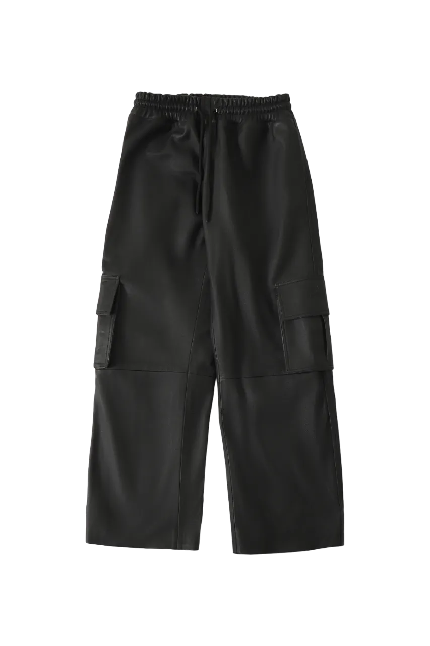 leather cargo pants