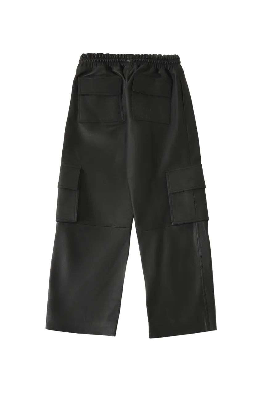 leather cargo pants