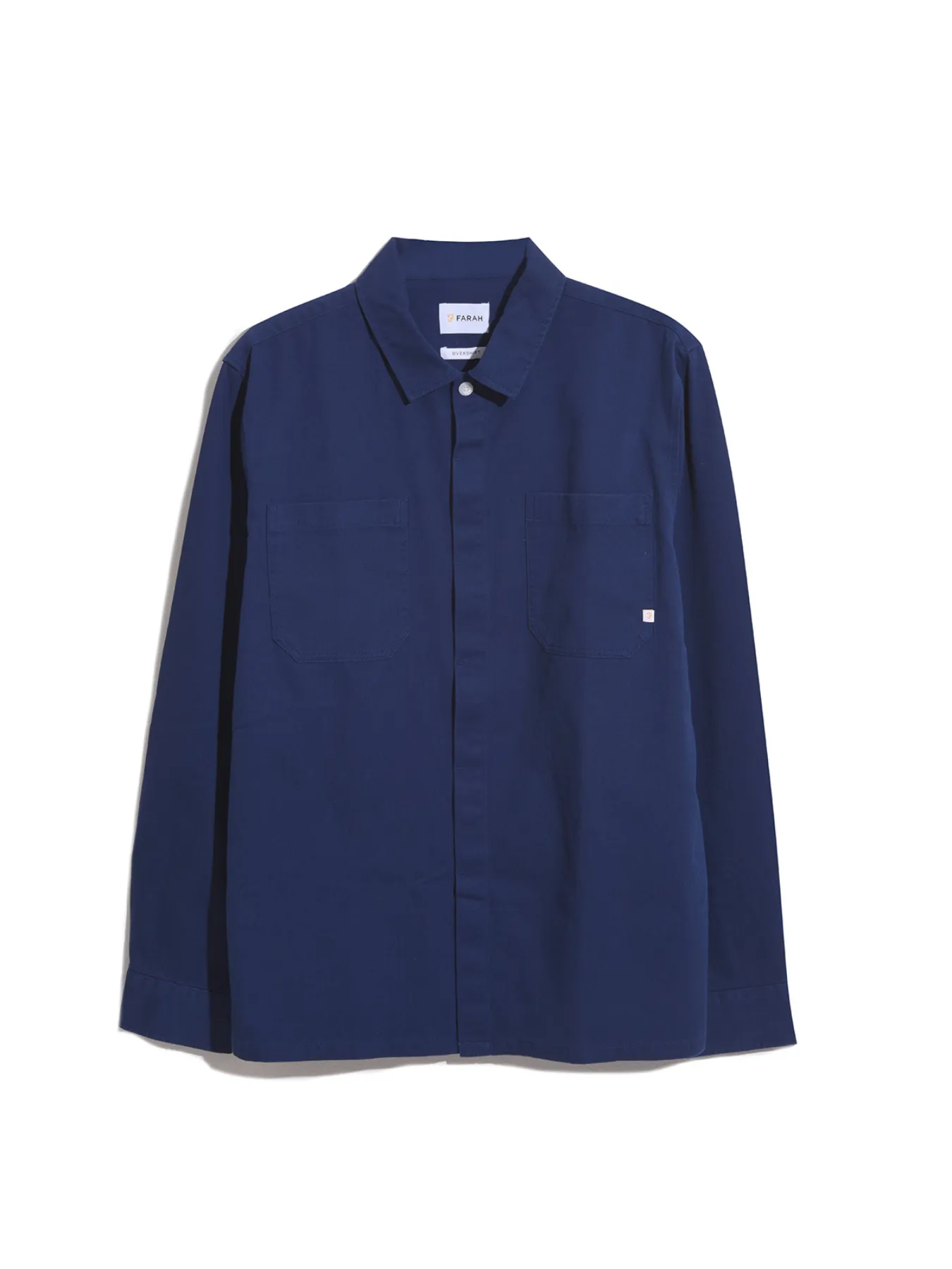 Leon Relaxed Fit Overshirt In Rich Indigo