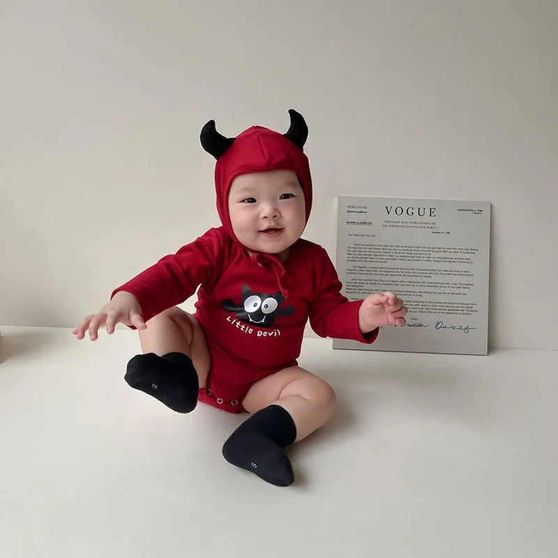 Little Devil's Romper and Horned Hat