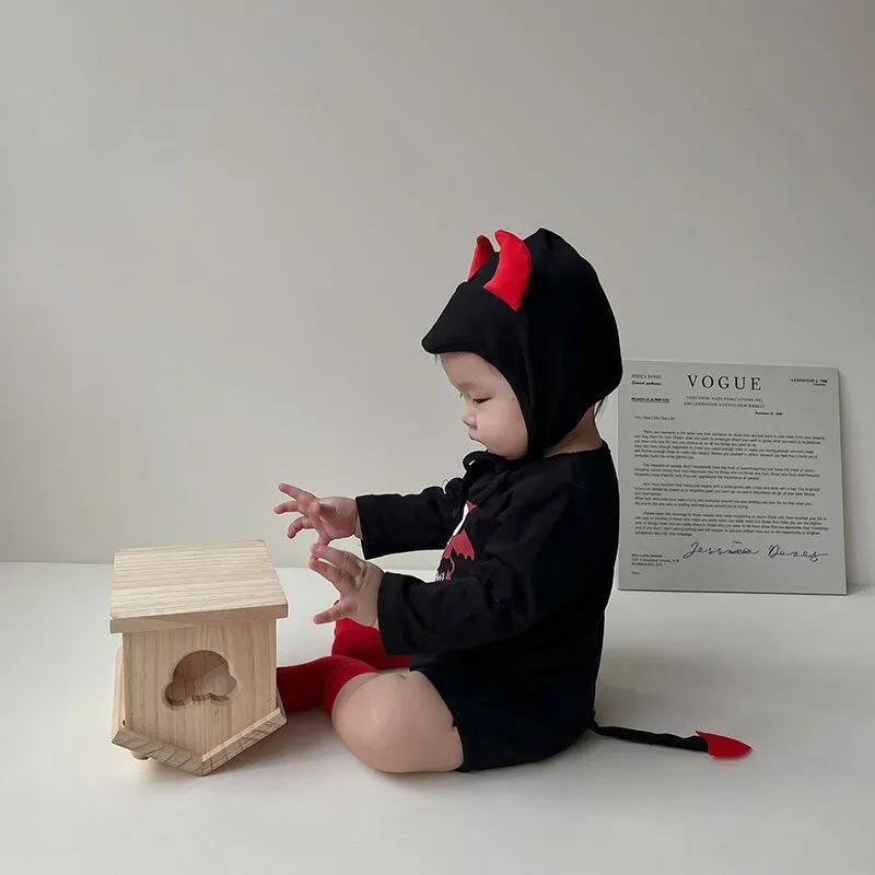 Little Devil's Romper and Horned Hat