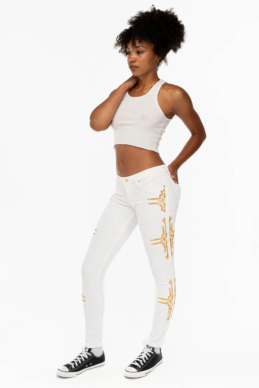 MARILYN SKINNY IN CHAPA WHITE