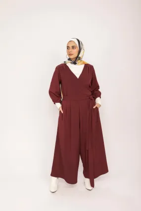 Maroon Jumpsuit