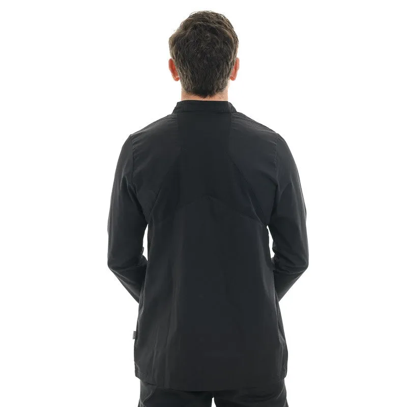 Men's Black Double-collar Kitchen Coat - LAFONT