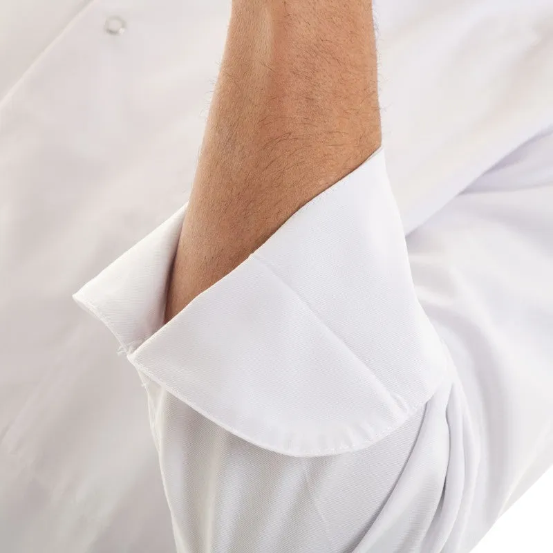 Men's Chef Coat Long Sleeve White - MANELLI