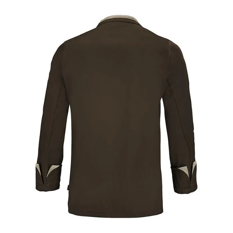 Men's Long Sleeve Brown Kitchen Coat  Mint - LAFONT