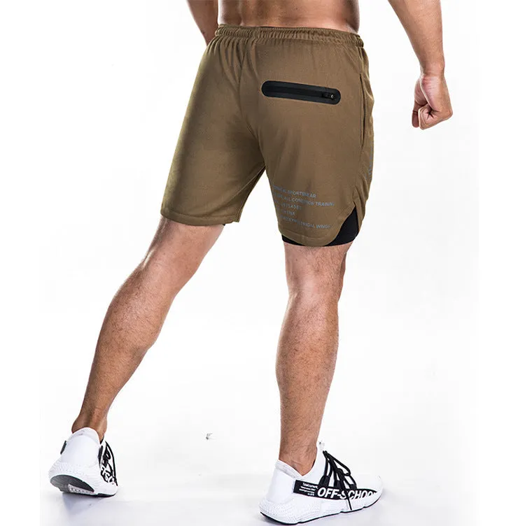 Men's Pure Color Sports Shorts