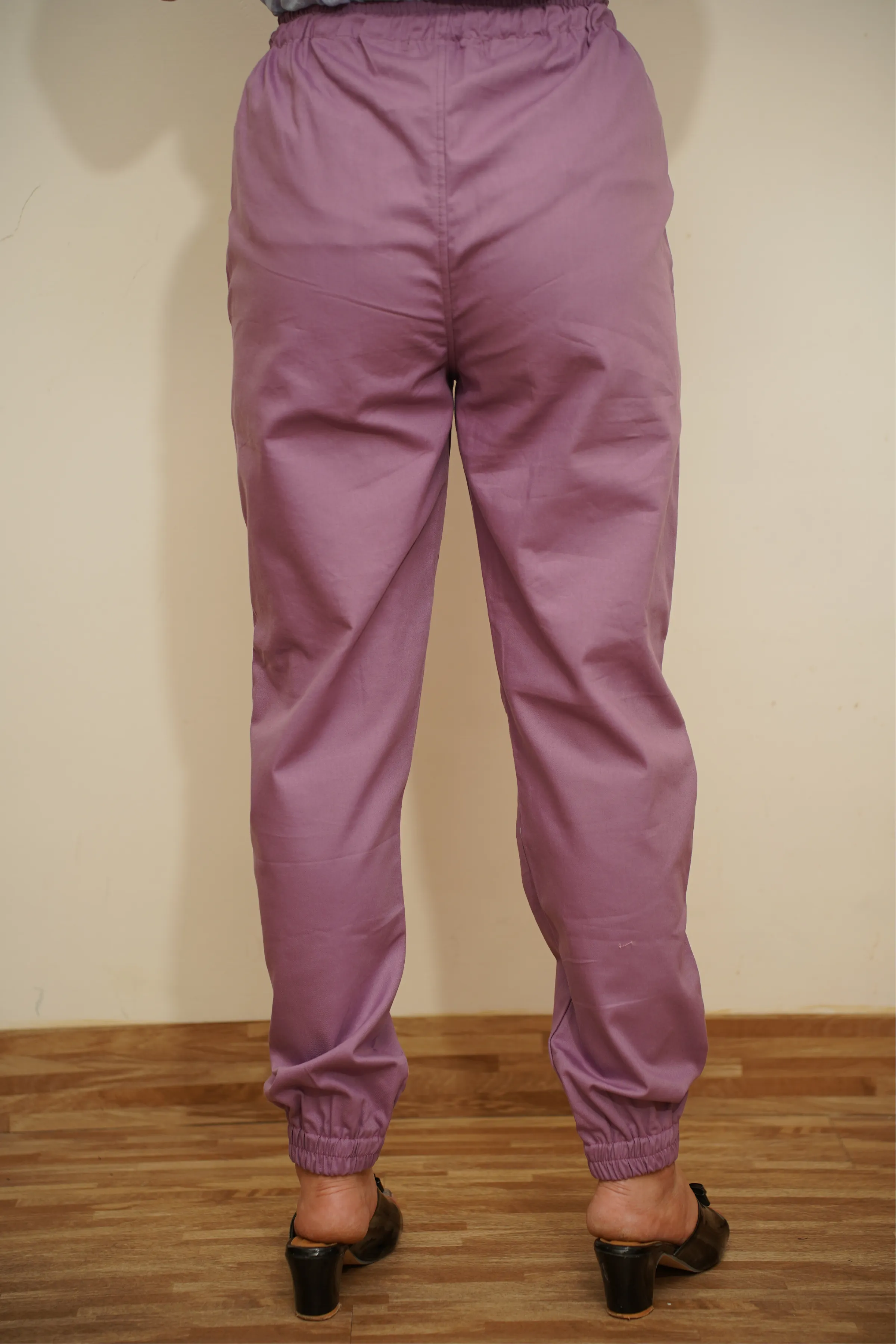 Misty Mauve Cotton Cargo Pants